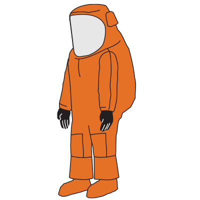 Zytron® 500 NFPA 1990 (1994) Class 2 Certified Vapor Total Encapsulating Suit