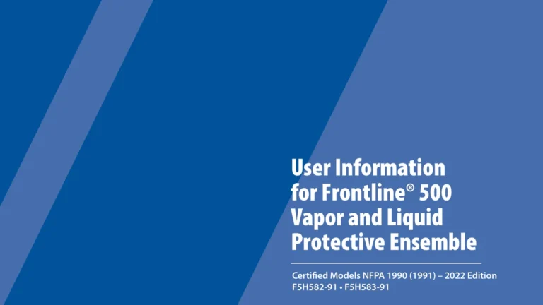 Frontline® 500 Vapor Protective Suit User Manual