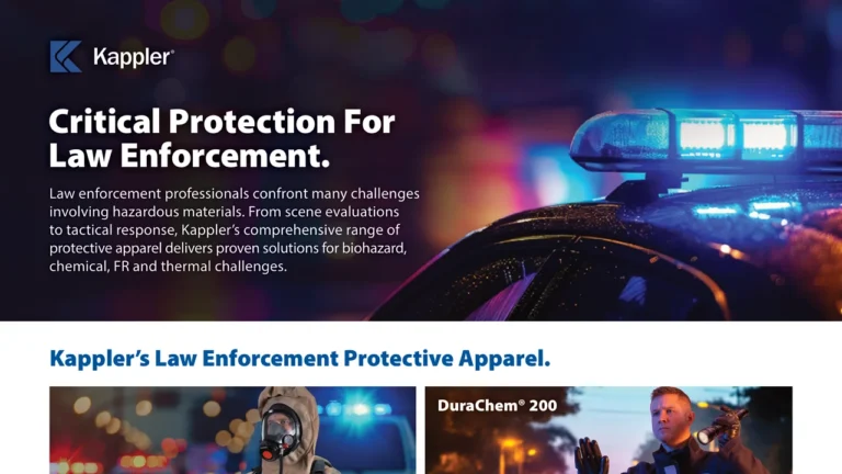 Law Enforcement PPE: Chemical, Biohazard & Tactical Suits