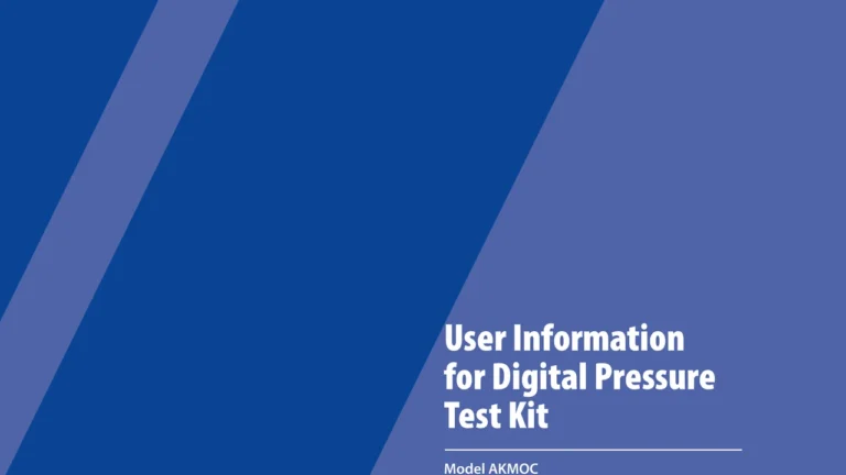 AKMOC Digital Pressure Test Kit