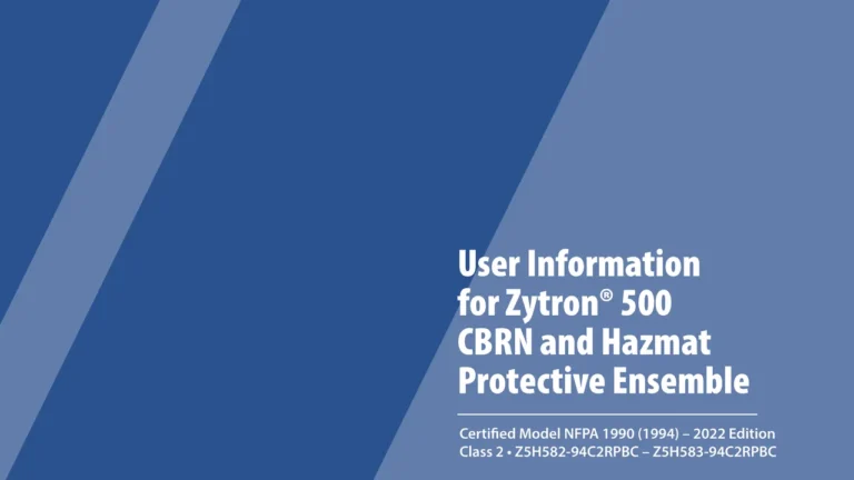 Zytron® 500 CBRN & Hazmat Suit User Manual