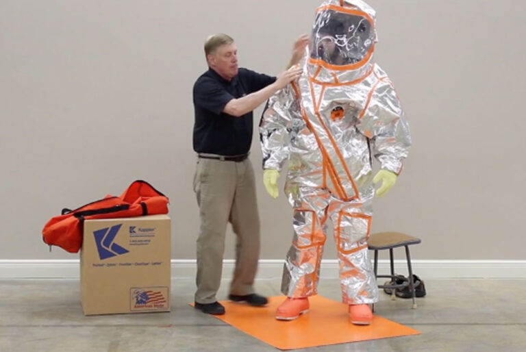 Donning and Doffing a Gas-Tight Suit