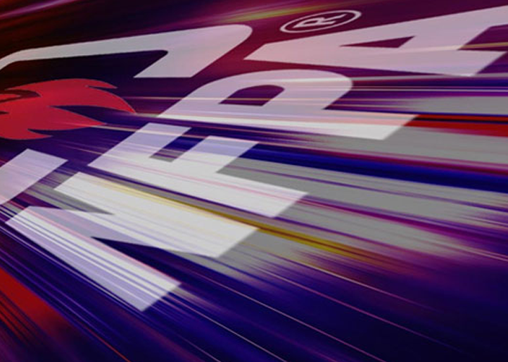 NFPA logo with motion-blur streaks and red flame