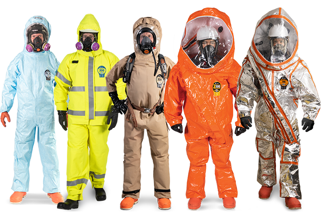 Shop chemical protective suits and PPE clothing from Kappler. Protective apparel with patented fabrics and sealed seams for maximum protection in hazardous environments.